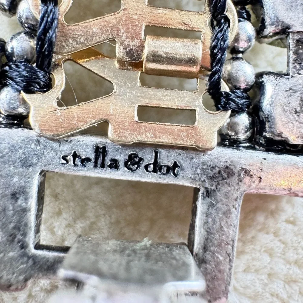 Stella & Dot Silver Crystal Bracelet